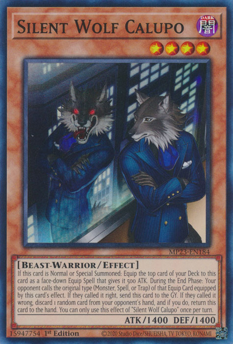 Silent Wolf Calupo [MP23-EN184] Super Rare - Card Brawlers | Quebec | Canada | Yu-Gi-Oh!