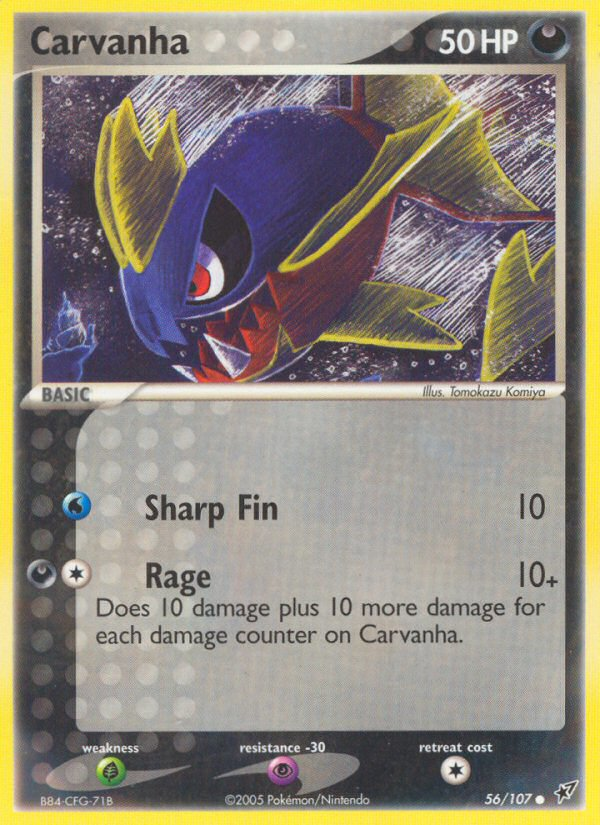 Carvanha (56/107) [EX: Deoxys] - Card Brawlers | Quebec | Canada | Yu-Gi-Oh!