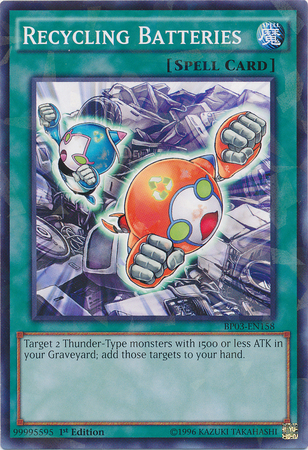 Recycling Batteries [BP03-EN158] Shatterfoil Rare - Card Brawlers | Quebec | Canada | Yu-Gi-Oh!