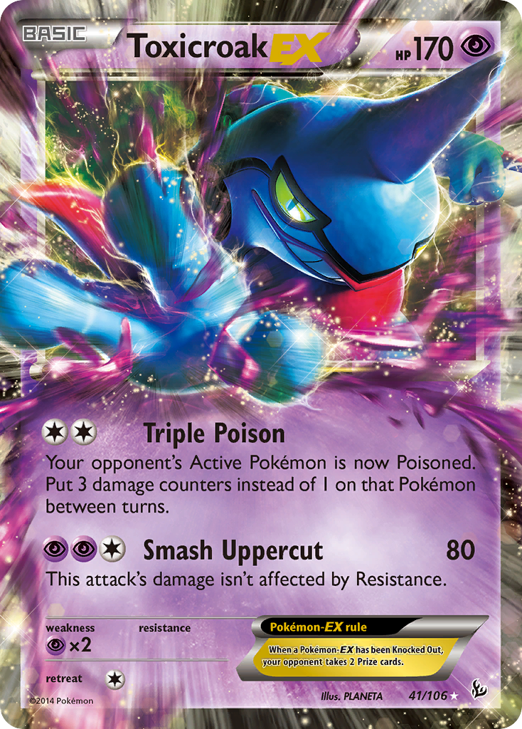 Toxicroak EX (41/106) [XY: Flashfire] - Card Brawlers | Quebec | Canada | Yu-Gi-Oh!