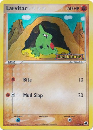 Larvitar (51/101) (Stamped) [EX: Dragon Frontiers] - Card Brawlers | Quebec | Canada | Yu-Gi-Oh!