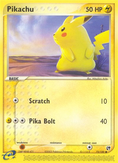 Pikachu (72/100) [EX: Sandstorm] - Card Brawlers | Quebec | Canada | Yu-Gi-Oh!