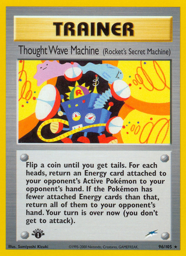 Thought Wave Machine (96/105) (Rocket's Secret Machine) [Neo Destiny 1st Edition] - Card Brawlers | Quebec | Canada | Yu-Gi-Oh!