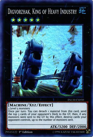 Digvorzhak, King of Heavy Industry [INCH-EN050] Super Rare - Card Brawlers | Quebec | Canada | Yu-Gi-Oh!