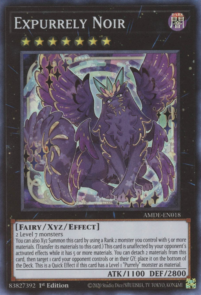 Expurrely Noir [AMDE-EN018] Super Rare - Card Brawlers | Quebec | Canada | Yu-Gi-Oh!