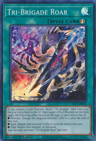 Tri-Brigade Roar [CYAC-EN053] Super Rare - Card Brawlers | Quebec | Canada | Yu-Gi-Oh!