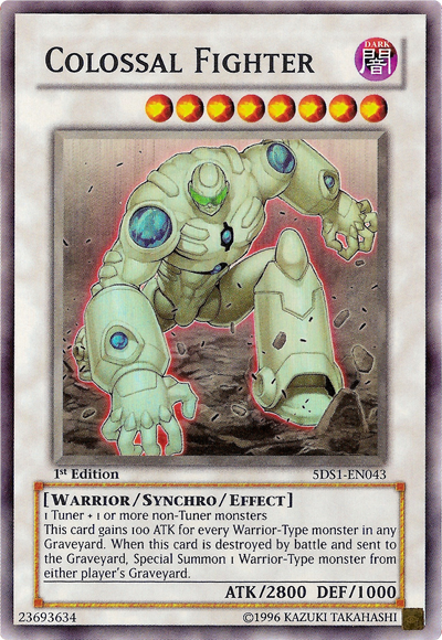 Colossal Fighter [5DS1-EN043] Super Rare - Card Brawlers | Quebec | Canada | Yu-Gi-Oh!