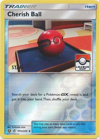Cherish Ball (191a/236) (League Promo Staff) [Sun & Moon: Unified Minds] - Card Brawlers | Quebec | Canada | Yu-Gi-Oh!