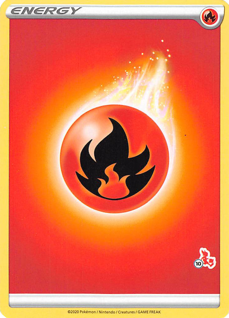 Fire Energy (Cinderace Stamp #10) [Battle Academy 2022] - Card Brawlers | Quebec | Canada | Yu-Gi-Oh!