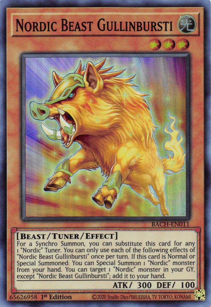 Nordic Beast Gullinbursti [BACH-EN011] Super Rare - Card Brawlers | Quebec | Canada | Yu-Gi-Oh!