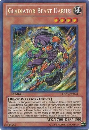 Gladiator Beast Darius [LCGX-EN244] Secret Rare - Card Brawlers | Quebec | Canada | Yu-Gi-Oh!