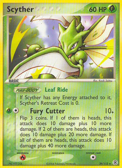 Scyther (29/112) [EX: FireRed & LeafGreen] - Card Brawlers | Quebec | Canada | Yu-Gi-Oh!