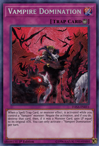 Vampire Domination [DASA-EN011] Secret Rare - Yu-Gi-Oh! - Card Brawlers | Quebec | Canada |