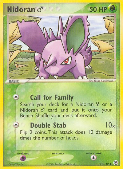 Nidoran (71/112) (Male) [EX: FireRed & LeafGreen] - Card Brawlers | Quebec | Canada | Yu-Gi-Oh!
