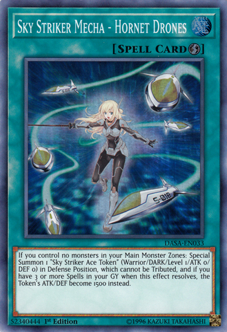 Sky Striker Mecha - Hornet Drones [DASA-EN033] Super Rare - Yu-Gi-Oh! - Card Brawlers | Quebec | Canada |