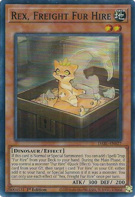 Rex, Freight Fur Hire [DABL-EN027] Super Rare - Card Brawlers | Quebec | Canada | Yu-Gi-Oh!