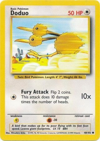 Doduo (48/102) [Base Set Unlimited] - Card Brawlers | Quebec | Canada | Yu-Gi-Oh!