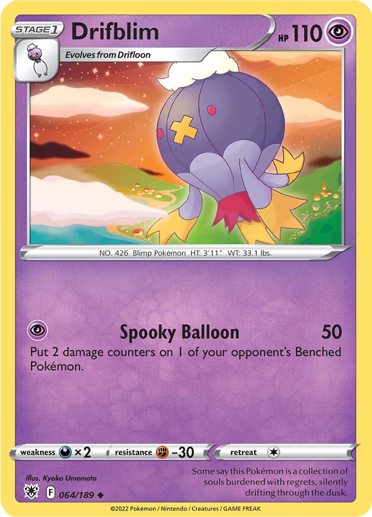 Drifblim (064/189) [Sword & Shield: Astral Radiance] - Card Brawlers | Quebec | Canada | Yu-Gi-Oh!