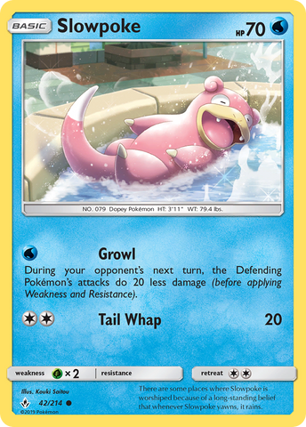 Slowpoke (42/214) [Sun & Moon: Unbroken Bonds] - Card Brawlers | Quebec | Canada | Yu-Gi-Oh!