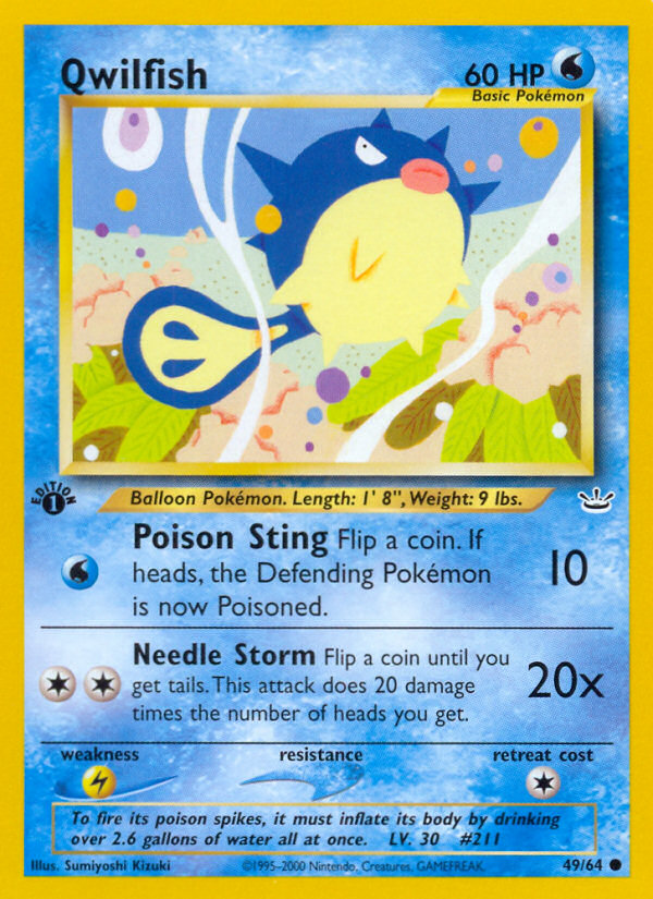 Qwilfish (49/64) [Neo Revelation 1st Edition] - Card Brawlers | Quebec | Canada | Yu-Gi-Oh!
