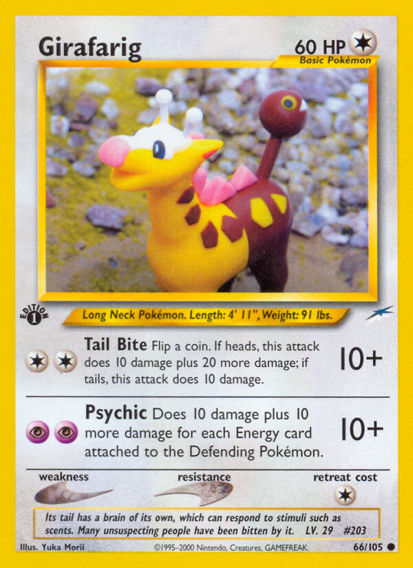 Girafarig (66/105) [Neo Destiny 1st Edition] - Card Brawlers | Quebec | Canada | Yu-Gi-Oh!