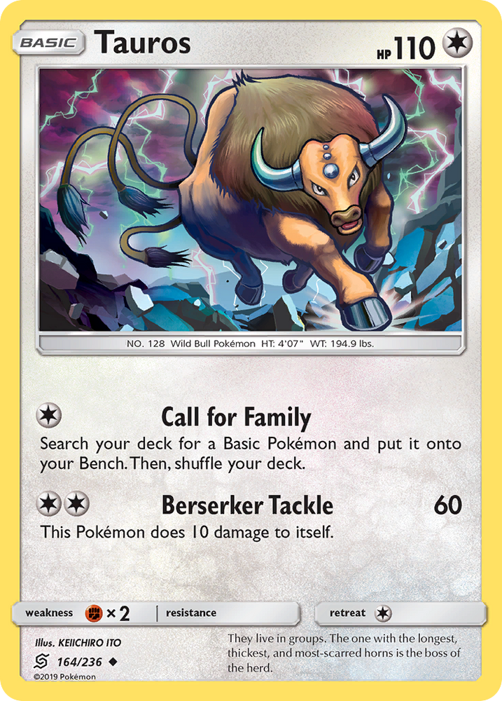 Tauros (164/236) [Sun & Moon: Unified Minds] - Card Brawlers | Quebec | Canada | Yu-Gi-Oh!