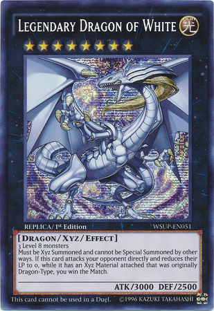 Legendary Dragon of White [WSUP-EN051] Secret Rare - Card Brawlers | Quebec | Canada | Yu-Gi-Oh!