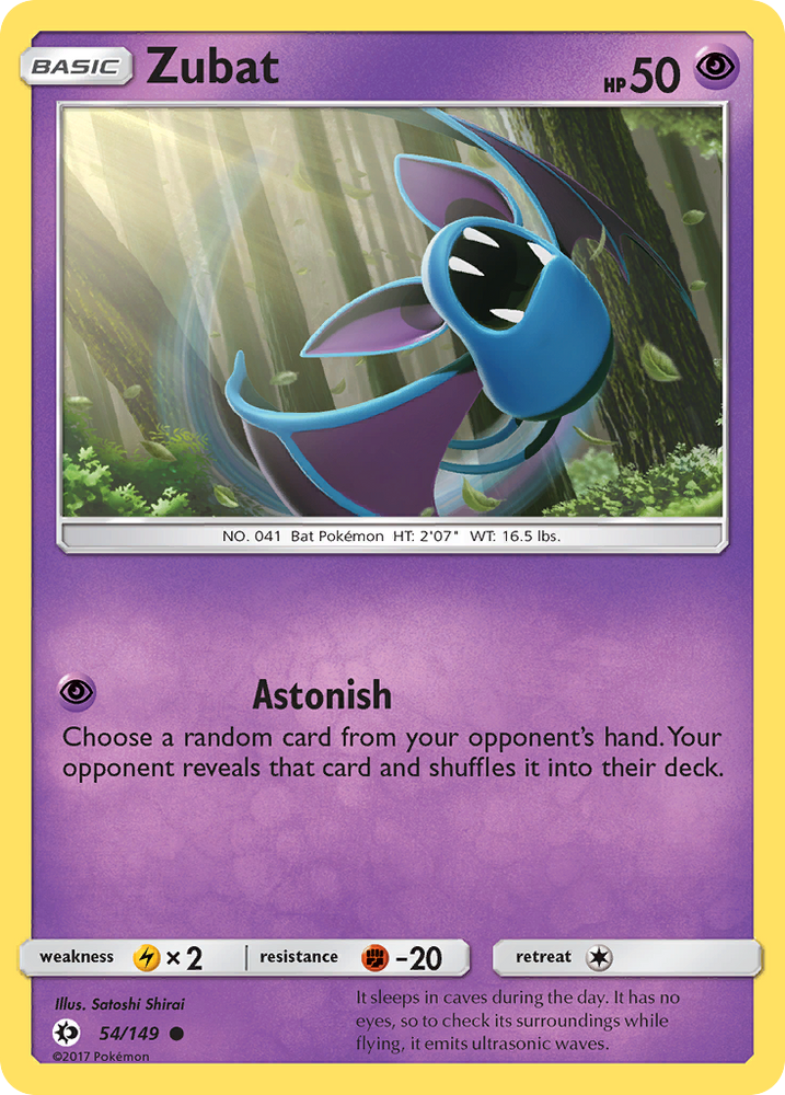 Zubat (54/149) [Sun & Moon: Base Set] - Card Brawlers | Quebec | Canada | Yu-Gi-Oh!