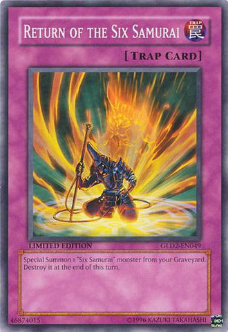 Return of the Six Samurai [GLD2-EN049] Common - Card Brawlers | Quebec | Canada | Yu-Gi-Oh!