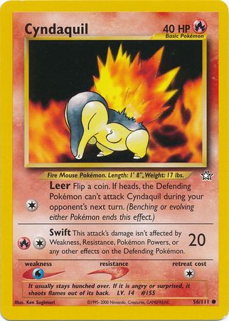 Cyndaquil (56/111) [Neo Genesis Unlimited] - Card Brawlers | Quebec | Canada | Yu-Gi-Oh!