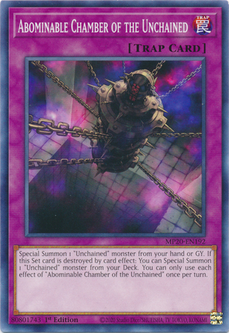 Abominable Chamber of the Unchained [MP20-EN192] Common - Card Brawlers | Quebec | Canada | Yu-Gi-Oh!