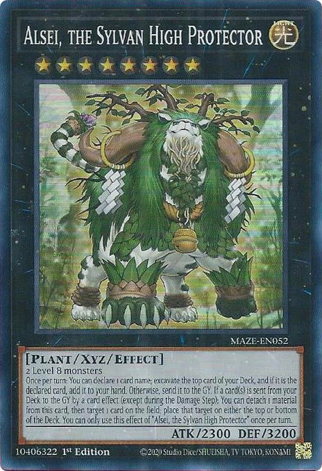 Alsei, the Sylvan High Protector [MAZE-EN052] Super Rare - Card Brawlers | Quebec | Canada | Yu-Gi-Oh!