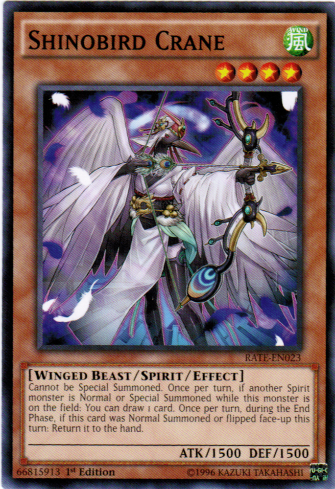 Shinobird Crane [RATE-EN023] Common - Yu-Gi-Oh! - Card Brawlers | Quebec | Canada |