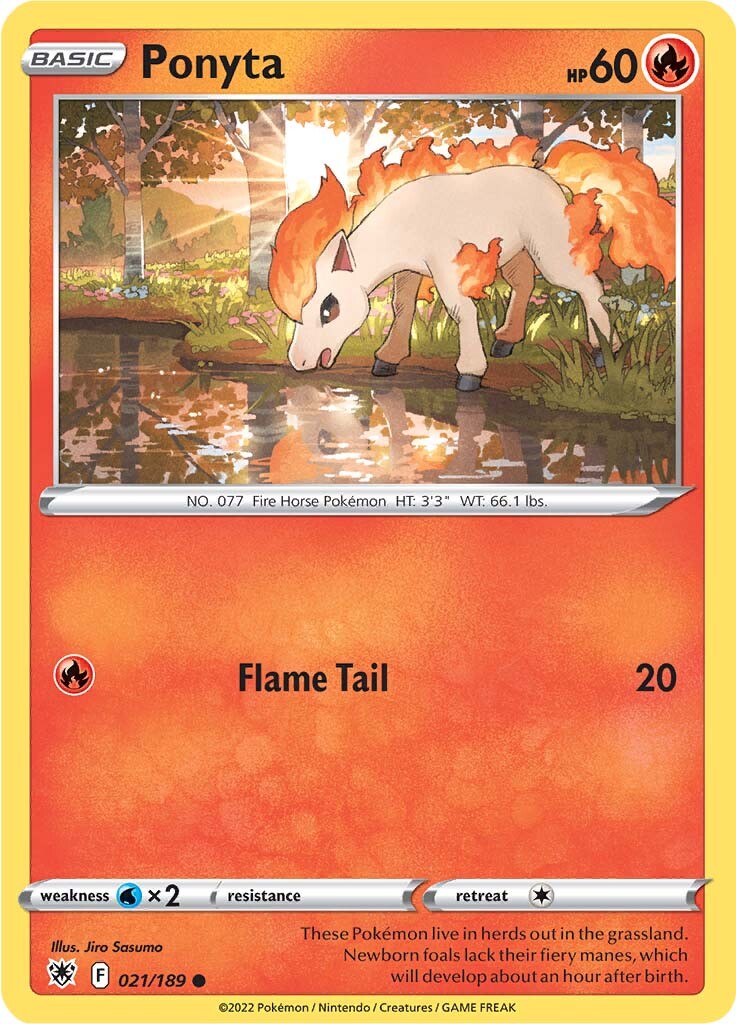 Ponyta (021/189) [Sword & Shield: Astral Radiance] - Card Brawlers | Quebec | Canada | Yu-Gi-Oh!