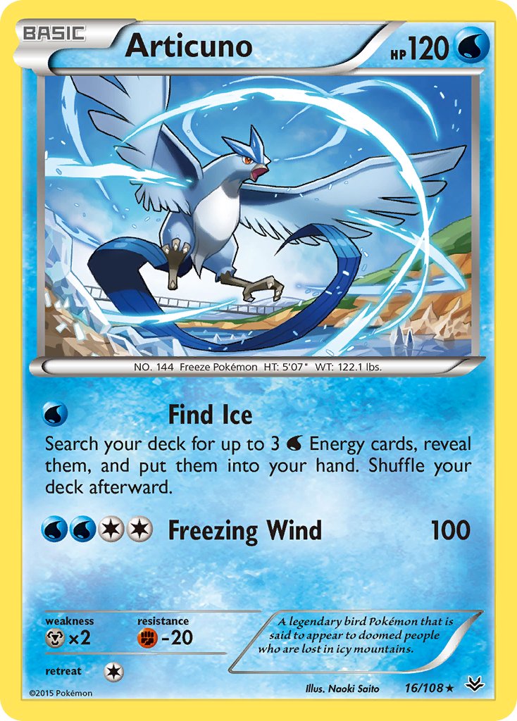 Articuno (16/108) (Theme Deck Exclusive) [XY: Roaring Skies] - Card Brawlers | Quebec | Canada | Yu-Gi-Oh!