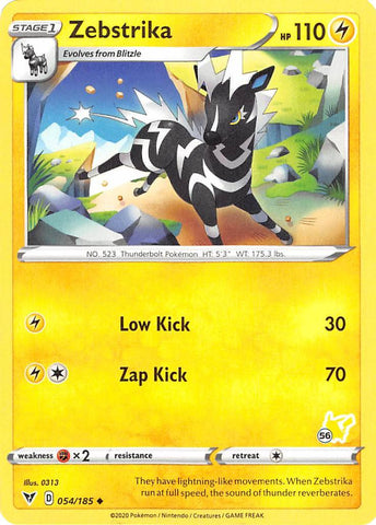 Zebstrika (054/185) (Pikachu Stamp #56) [Battle Academy 2022] - Card Brawlers | Quebec | Canada | Yu-Gi-Oh!
