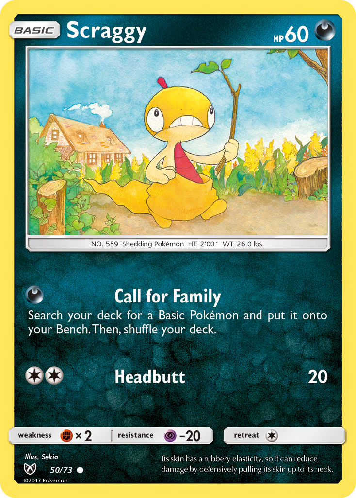 Scraggy (50/73) [Sun & Moon: Shining Legends] - Card Brawlers | Quebec | Canada | Yu-Gi-Oh!