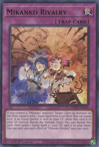 Mikanko Rivalry [AMDE-EN036] Rare - Card Brawlers | Quebec | Canada | Yu-Gi-Oh!