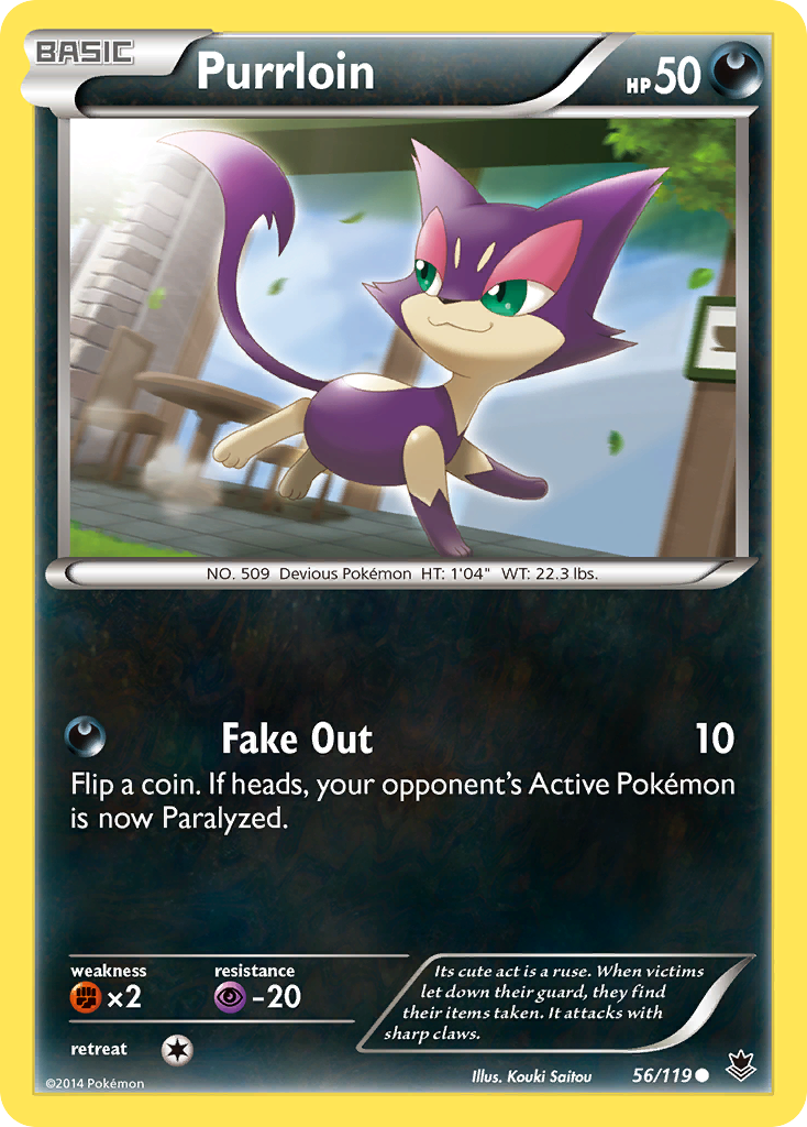 Purrloin (56/119) [XY: Phantom Forces] - Card Brawlers | Quebec | Canada | Yu-Gi-Oh!