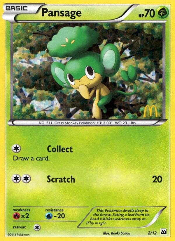 Pansage (2/12) [McDonald's Promos: 2012 Collection] - Card Brawlers | Quebec | Canada | Yu-Gi-Oh!