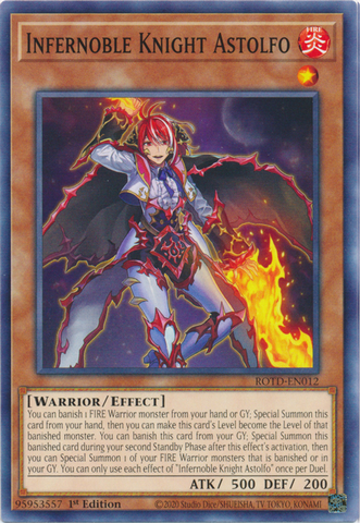 Infernoble Knight Astolfo [ROTD-EN012] Common - Card Brawlers | Quebec | Canada | Yu-Gi-Oh!