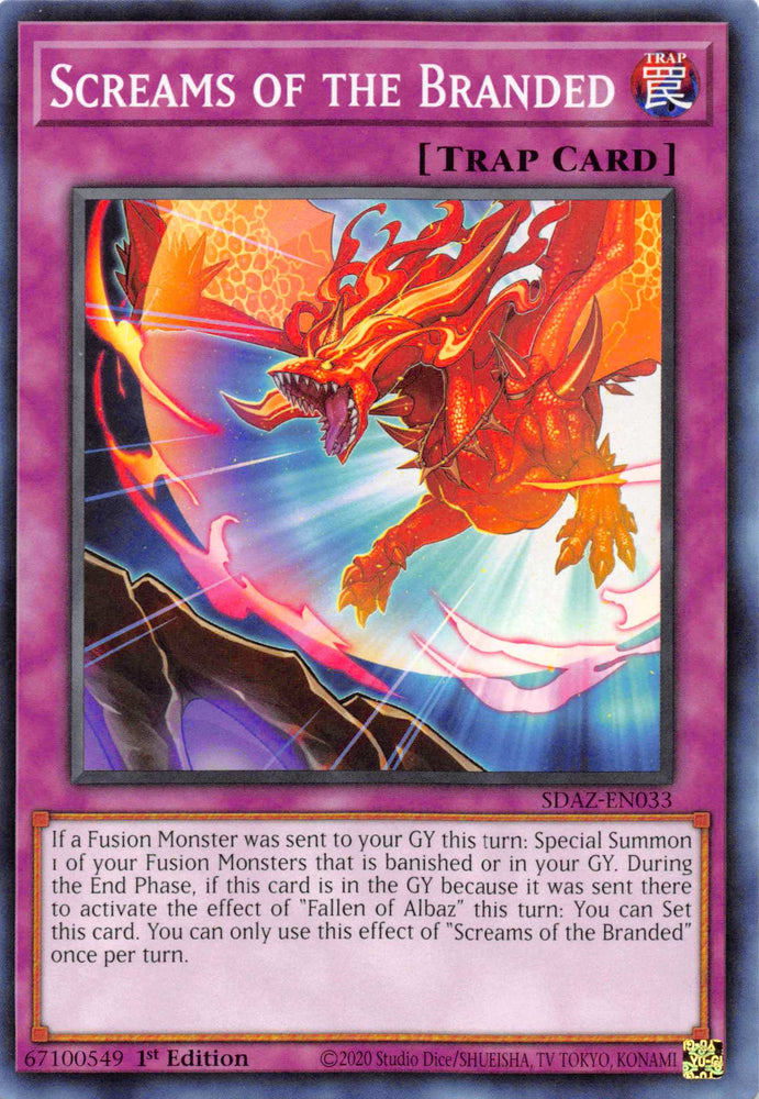 Screams of the Branded [SDAZ-EN033] Common - Card Brawlers | Quebec | Canada | Yu-Gi-Oh!