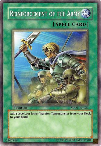 Reinforcement of the Army [SDDE-EN022] Common - Card Brawlers | Quebec | Canada | Yu-Gi-Oh!