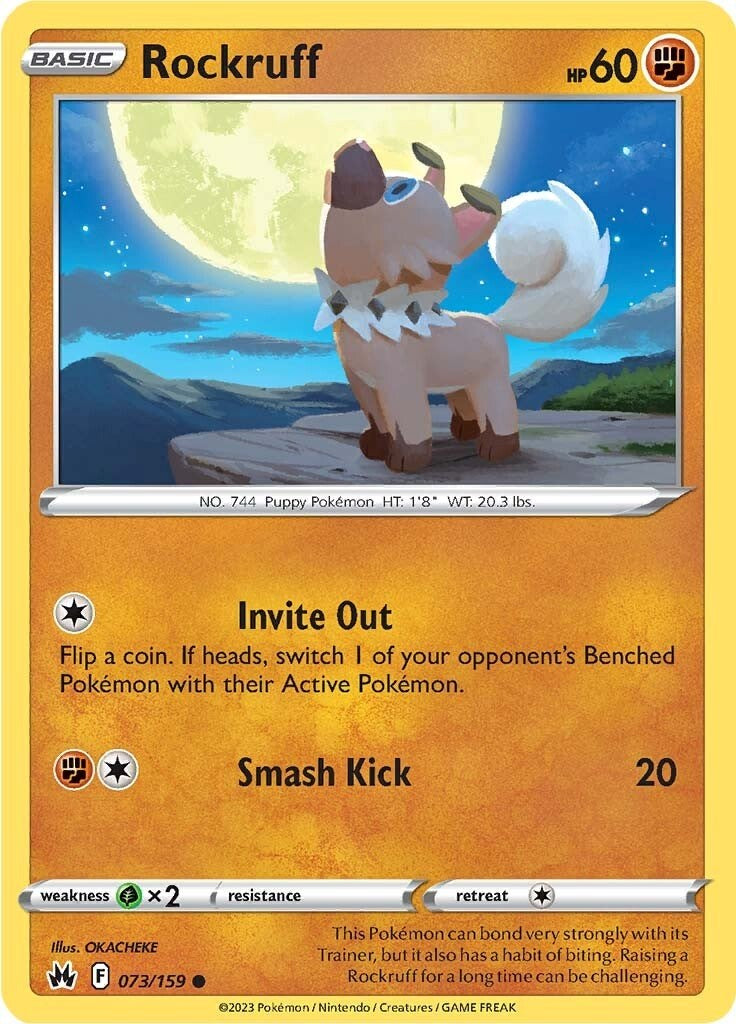 Rockruff (073/159) [Sword & Shield: Crown Zenith] - Card Brawlers | Quebec | Canada | Yu-Gi-Oh!