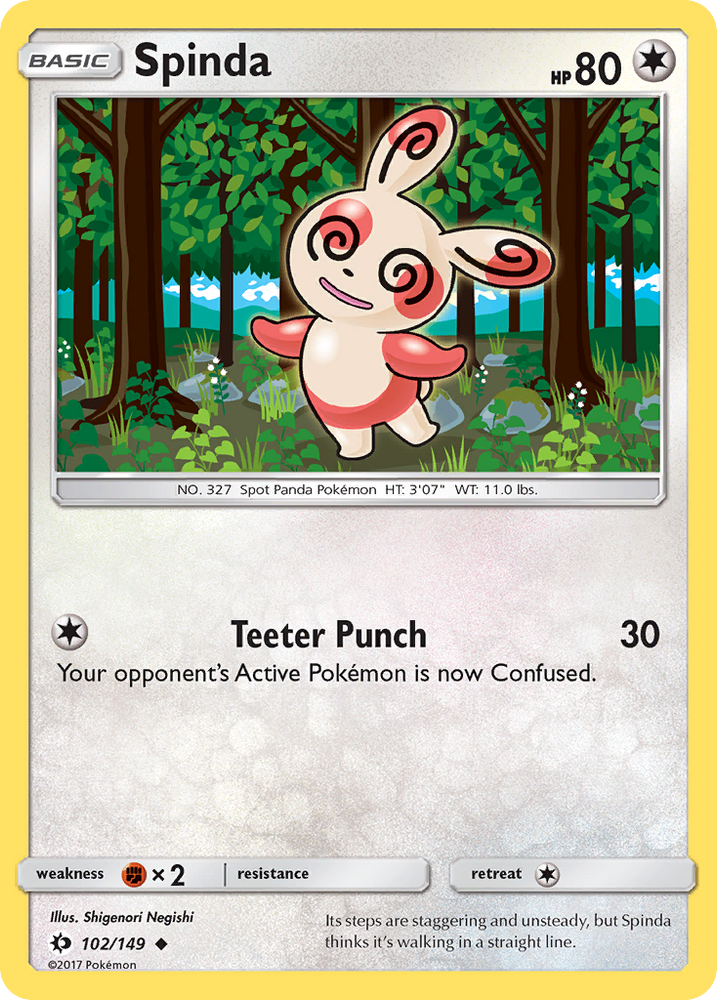 Spinda (102/149) [Sun & Moon: Base Set] - Card Brawlers | Quebec | Canada | Yu-Gi-Oh!