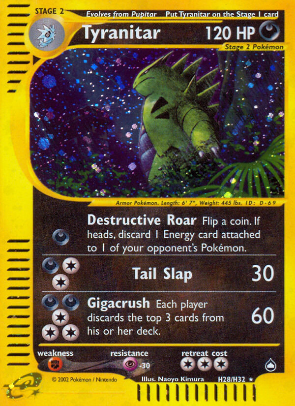 Tyranitar (H28/H32) [Aquapolis] - Card Brawlers | Quebec | Canada | Yu-Gi-Oh!