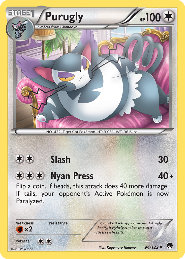 Purugly (94/122) [XY: BREAKpoint] - Card Brawlers | Quebec | Canada | Yu-Gi-Oh!