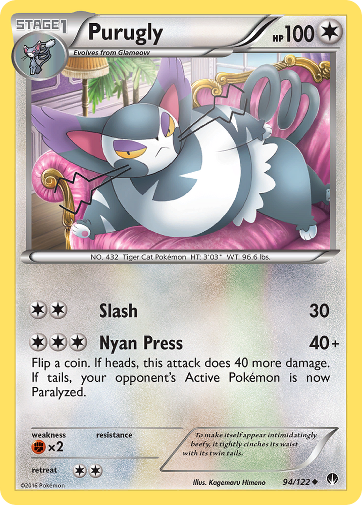 Purugly (94/122) [XY: BREAKpoint] - Card Brawlers | Quebec | Canada | Yu-Gi-Oh!