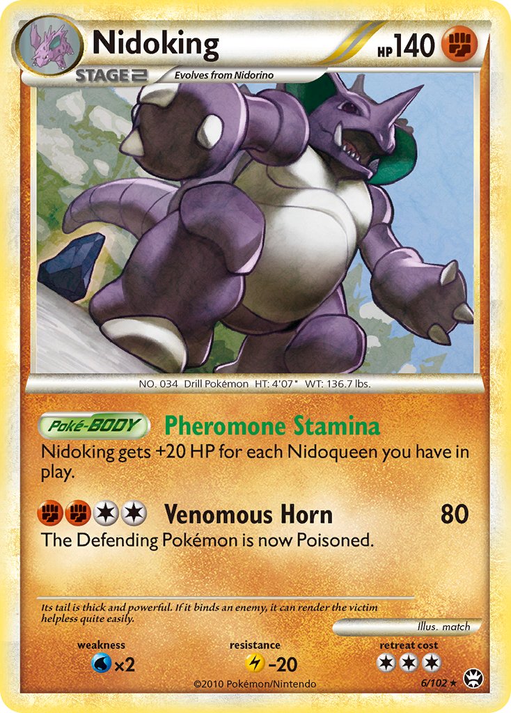 Nidoking (6/102) (Theme Deck Exclusive) [HeartGold & SoulSilver: Triumphant] - Card Brawlers | Quebec | Canada | Yu-Gi-Oh!