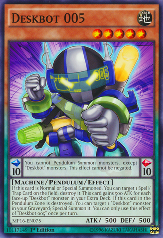 Deskbot 005 [MP16-EN075] Common - Card Brawlers | Quebec | Canada | Yu-Gi-Oh!